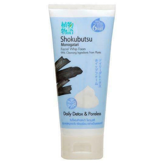 Shokubutsu Monogatari Cleansing Wash Facial Whip Foam Daily Poreless Skin 100g.