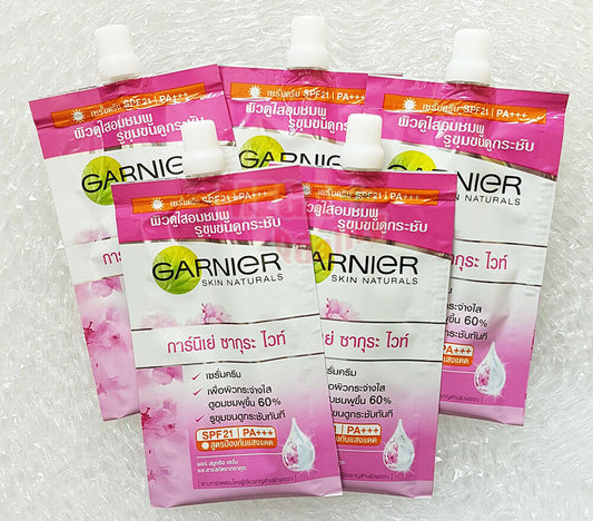 10x Garnier Sakura White Prinkish Radiance Moisturizing Day Cream SPF30 PA 7ml