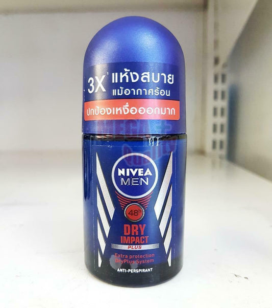 25ml. Nivea For Men Roll-on DRY IMPACT Plus Deodorant 48h Anti-Perspirant