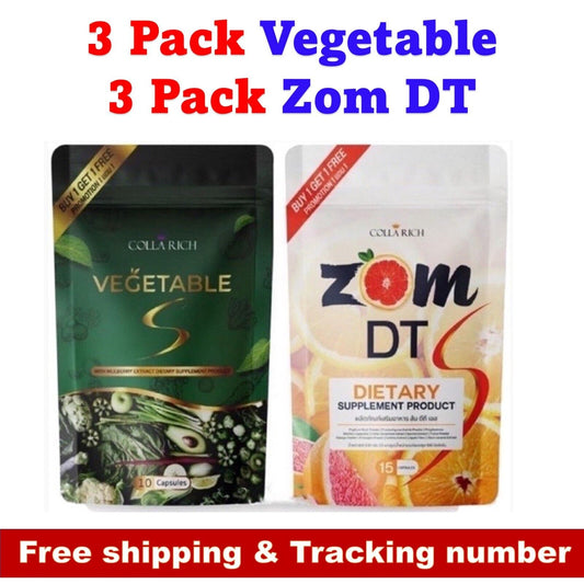 6X Vegetables Detox Orange ZOM DT S Weight Control Skinny Anti-Fat Burn Slimming