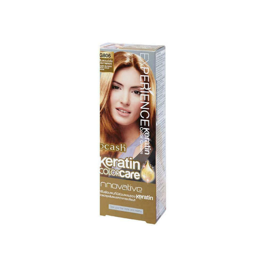 Dcash Experience Keratin Color Cream G806 Dark Blonde with Gold Shine 100 g