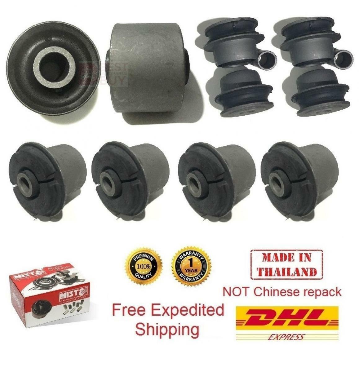 10 Front Upper Lower Control Arm Bushing Lh Rh Fit 2001-2006 Lexus Ls430 sedan