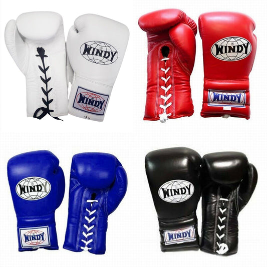 WINDY BGL BOXING GLOVES LACE UP GENUINE MUAY THAI K1 MMA Martial Arts Sporting