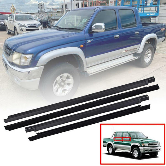 Outer Door Belt Weatherstrip Front Rear For Toyota Hilux MK4 1998-2004 4 Door