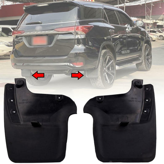 Rear Mud Flap Splash Guard Pair For Toyota Fortuner Crusade SW4 SUV 2015-2019