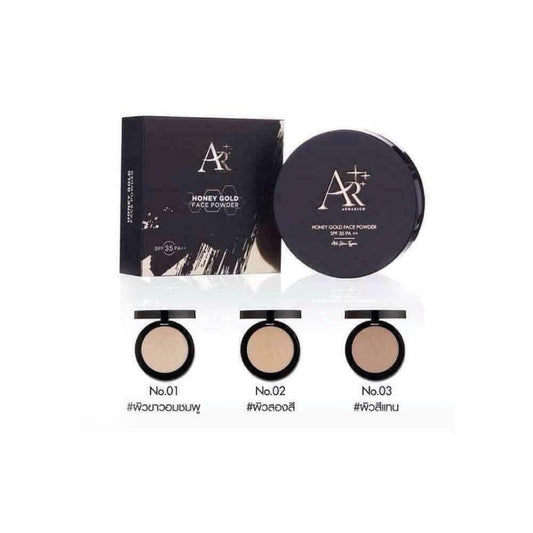 AURARICH Honey Gold Face Powder #01 SPF35 PA++ 15 g with collagen