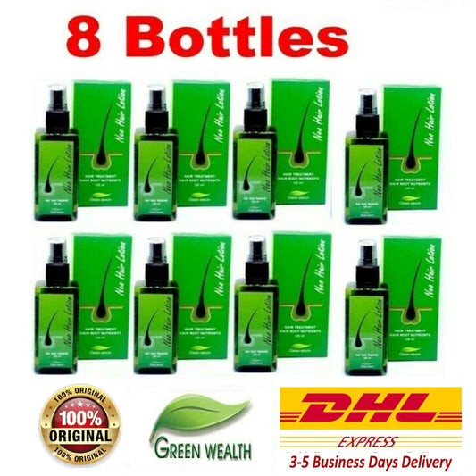 8x 120ml Neo Hair Lotion Green Wealth Growth Root Nutrients Hair Loss Treatments