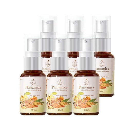 6x Plantanica Mouth Spray natural extracts help freshen breath moisturize throat