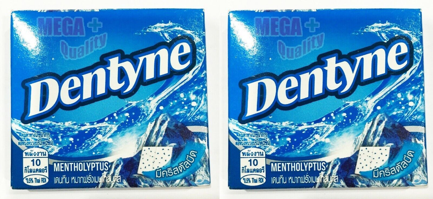 10 x Chewing Gum Dentyne Long Lasting Freshness Crystal Bead Mentholyptus 18 g