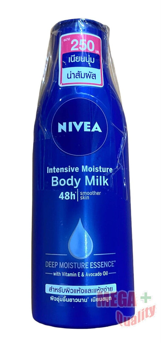 Nivea Intensive Moisture Body Milk Lotion 48h Smoother Skin For Dry Skin 250ml.