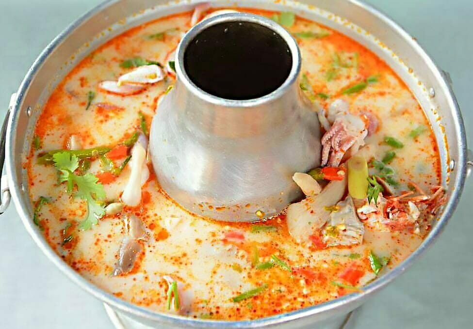 Tom Yum Kung Soup Hot Pot Style Charcoal Korean Thai Kitchen Aluminium Cookware
