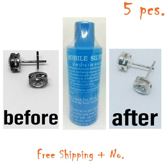 5X Jewelry Cleaners Polish Liquid Silver Gold For Hard Stain Just Soak 5 Seconds