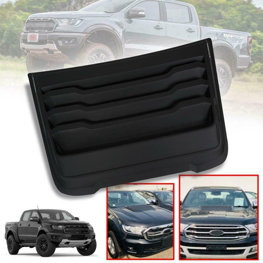 Black Hood Scoop Bonnet Cover Fit Ford Ranger Raptor Wildtrak XLT 2016-2019