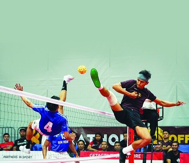 Sepaktakraw Sepak Takraw kick volleyball ball Sport Asian Games Outdoor Indoor