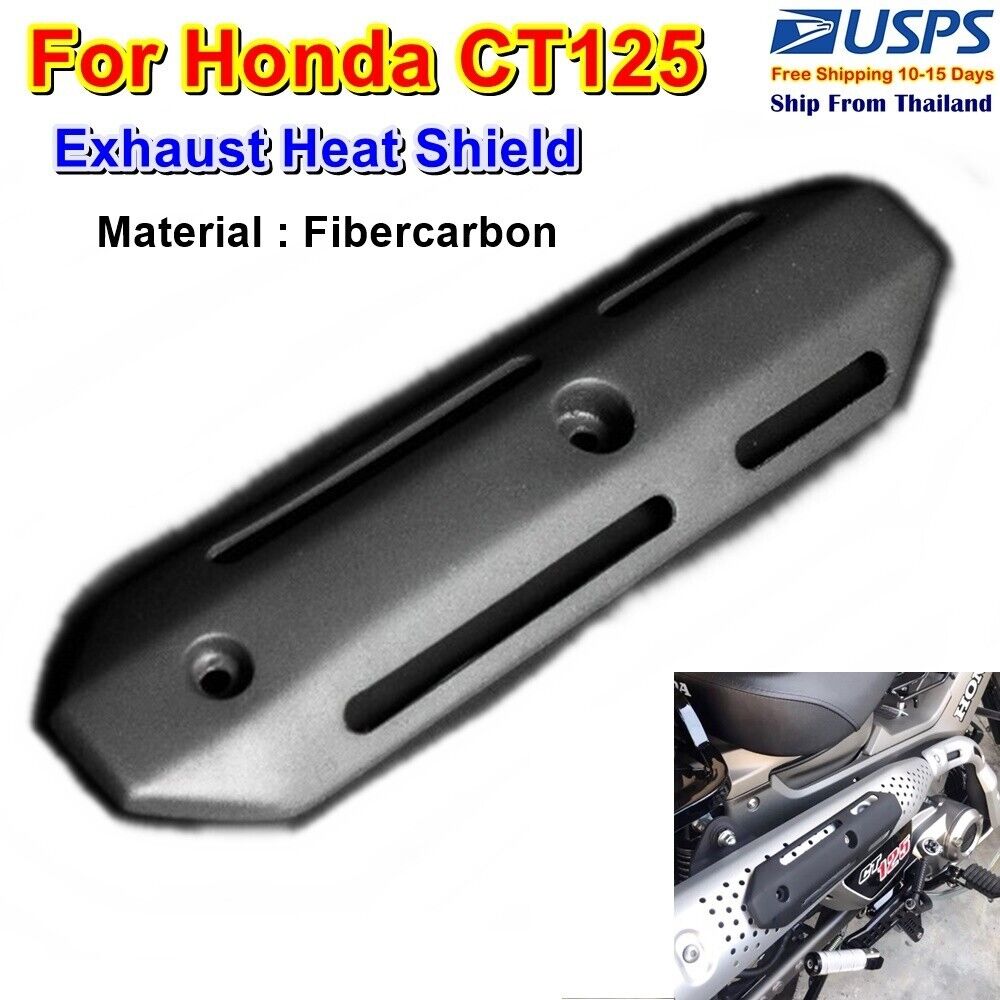 H23 Exhaust Heat Shield Guard For Honda Ct125 Trail Hunter Pipe Black Protector