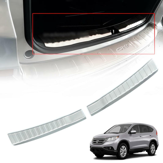 Rear Inner Bumper Protector Guard Sill Chrome Trim For Honda CR-V CRV 2012-2016