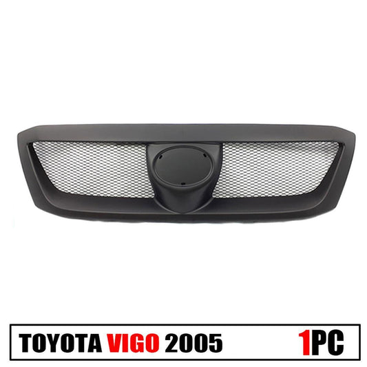 Matte Black Mesh Net Grille Fit Toyota Hilux Vigo SR5 2005 2006 2007 2008 Pickup