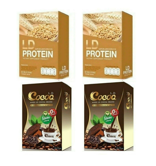 4x LD Malt & Cocoa Coffee Protein Drink 0% Sugar full, delicious, healthy