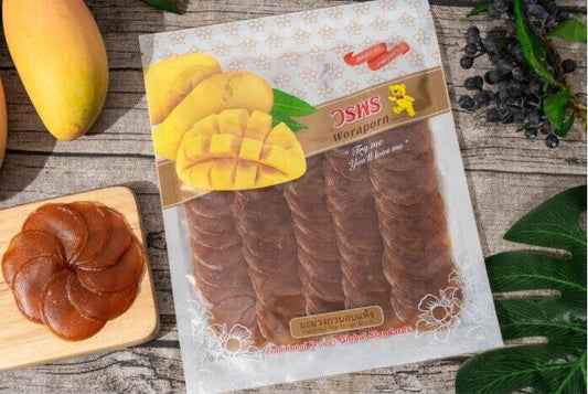 Mango Sheet Dried Fruit Snack Chewing Dessert Thai Traditional 500g.