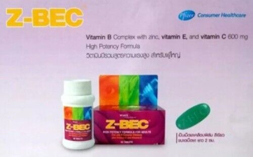 Z-BEC Multivitamins High Potency Formula For Adults Health Sleep Aid 60 Tablets