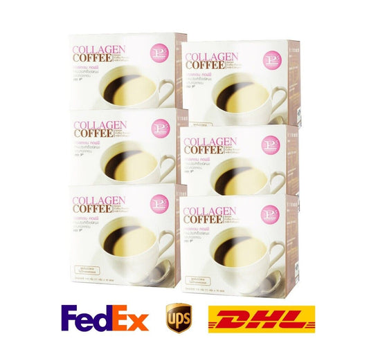 6x P5 Instant Healthy Coffee with Collagen soft & smooth 0% Sugar 39 kcal/sachet