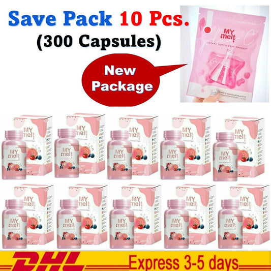10x My Melt Collagen Gluta Skin Radiance Smooth Freckles Melasma Reduce Acne