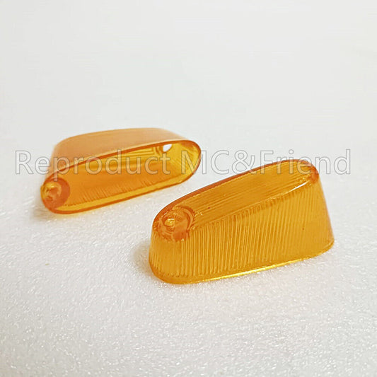 A pair : Front Turn Signal Winker Lens For Honda CM90 CM91 CD105
