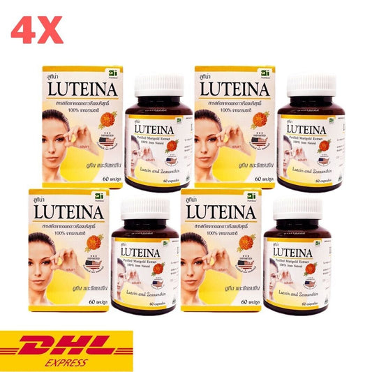 4x LUTEINA Purified Marigold Extract 100% Natural Lutein Suplement Nourish Eyes