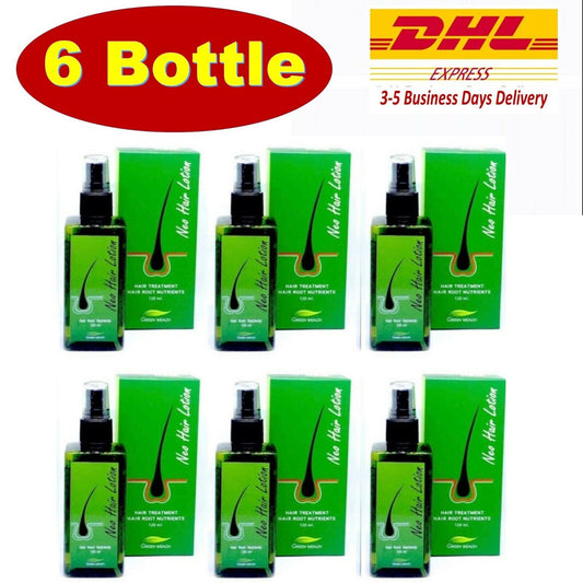 6 x Neo Hair Lotion Root Original Nutrients Longer Hair Treatment 120 ml.