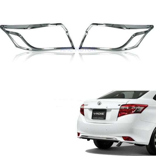 Toyota Belta Vios Yaris Sedan 2013+ Tail Lamp Cover Trim Protection Chrome
