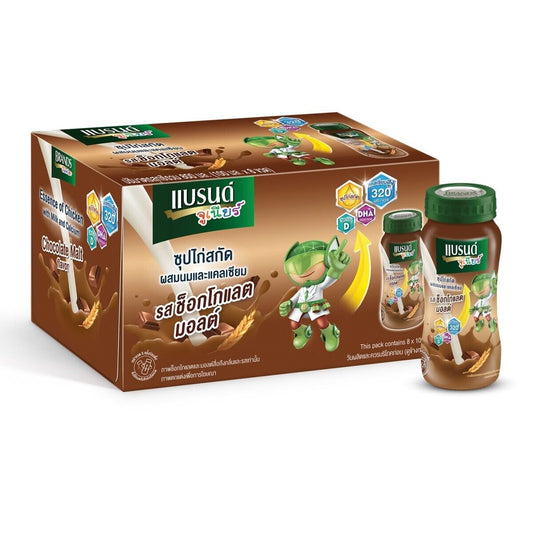 Brand Junior Essence of Chicken with Milk & Calcium Chocolate Malt Flavor 100 ml