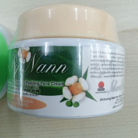 MYANMAR THANAKA Tanaka Kant Kaw Pudding Face Cream Reduce Dark spots Skin 25 ml
