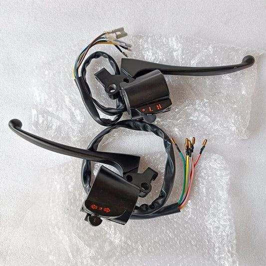 Left & Right Handle Switch + Levers New (BL) For Honda GL100 SS1