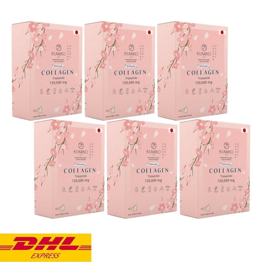 6x KUMIKO Collagen Premium 150,000mg Powder Anti-Aging Brightening Smooth Skin