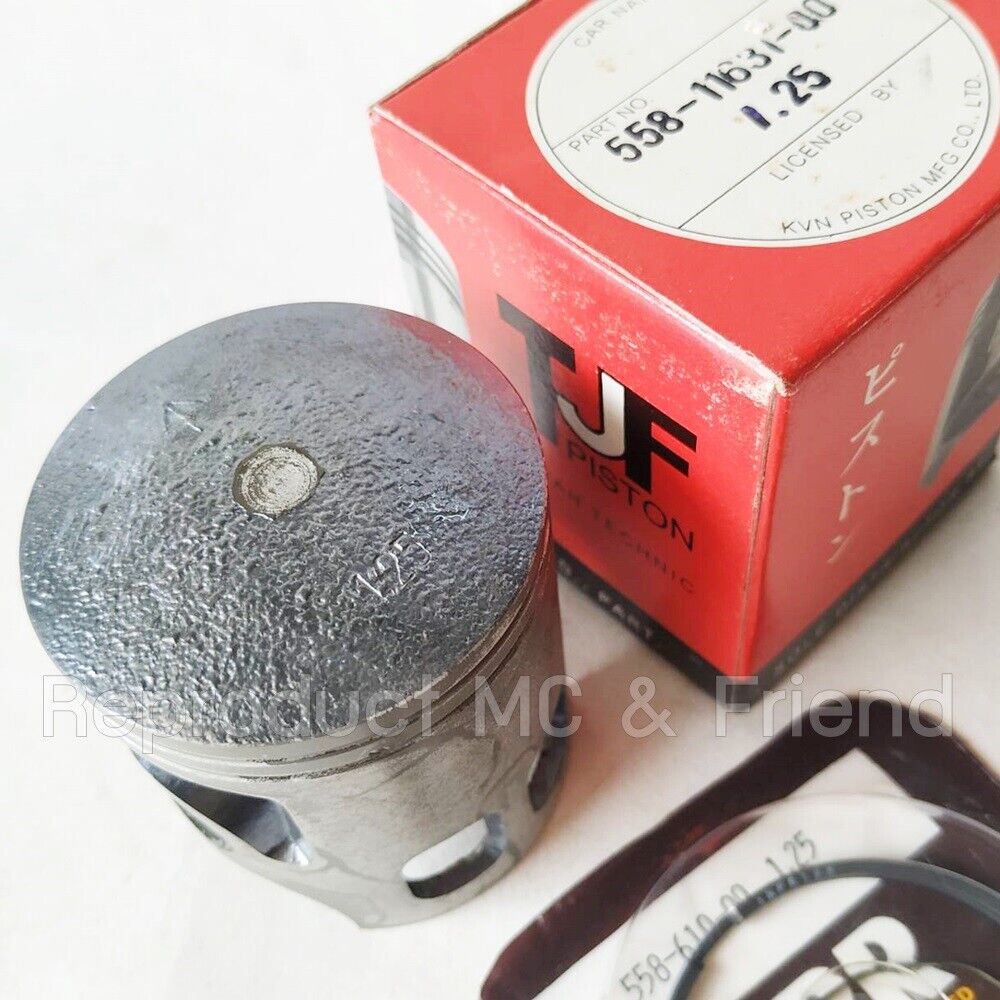 Yamaha DT100 ('76-'80) MX100 ('79-'83) Piston & Ring Set OS 1.25 (Dia=53.25mm.)