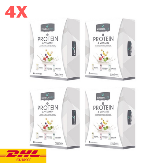 4x Kimberlite 5 Protein Vitamin 3 Flavors Mix Weight Control Drink Healthy Shape