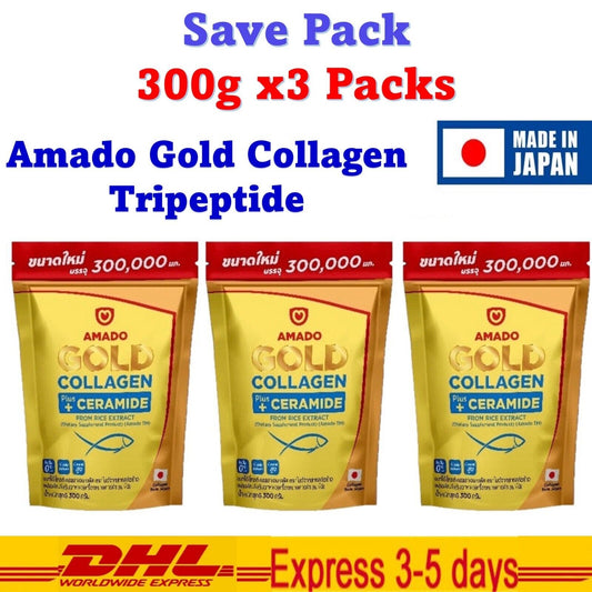 BIG SIZE 3X 201 g Amado Colligi Collagen Tripeptide Fish Vit C Healthy No Sugar