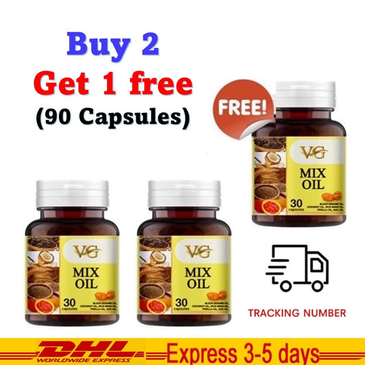 2 Free 1 VG MIX OIL 5 Essential Oils Dietary Supplement 30 Softgel Halal