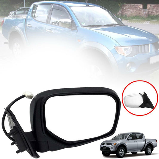 Side Mirror Right 3 Wires Chrome For Mitsubishi Triton L200 Pickup Ute 2005-14