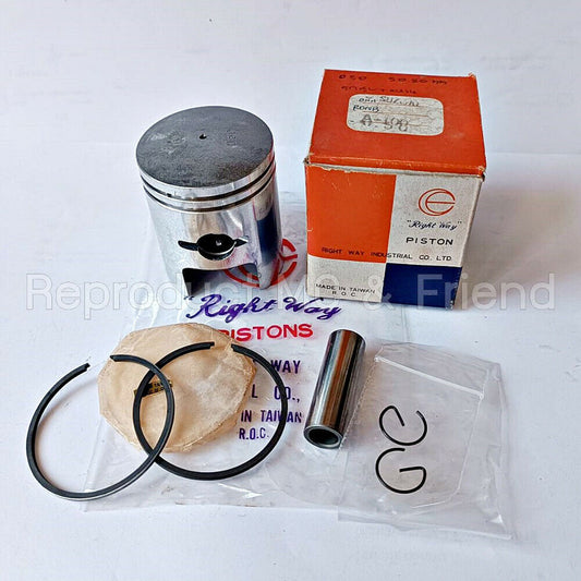Piston + Ring + Pin Set OS 0.50 (Diameter 50.50mm) Fits Suzuki A100 AS100 AC100