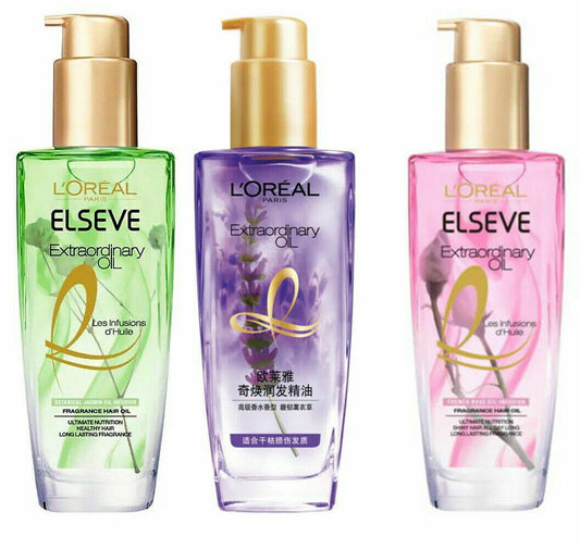 Loreal All Hair Types 100ml 3 bottles set French Rose Lavender Botanical Jasmin