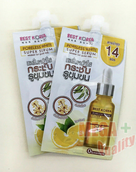 2x Best Korea Poreless White Super Serum Tightening Skin Care Natural 10ml