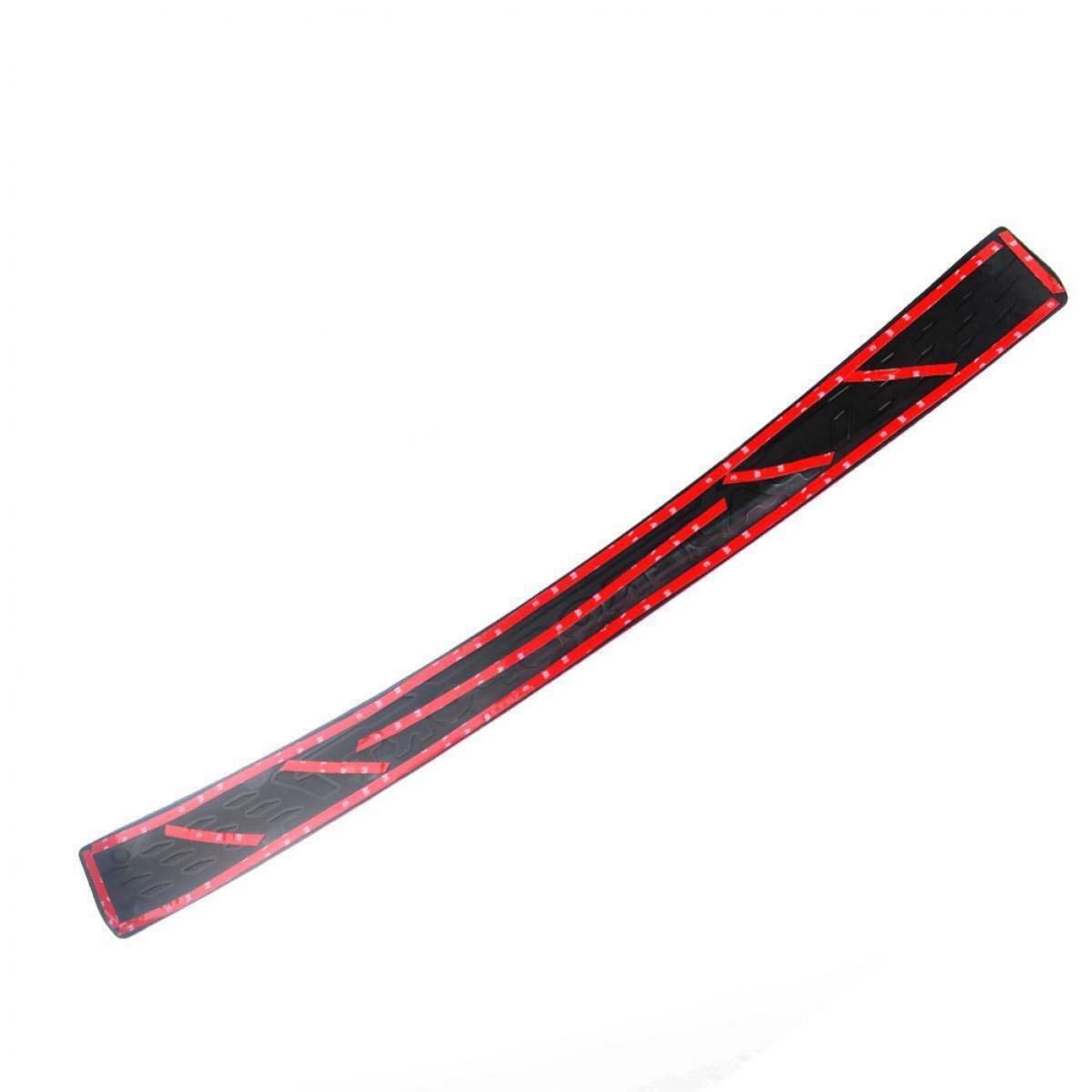 Black Rear Bumper Scuff Plate Chrome Logo Fit Mitsubishi Montero Sport 2015-2022