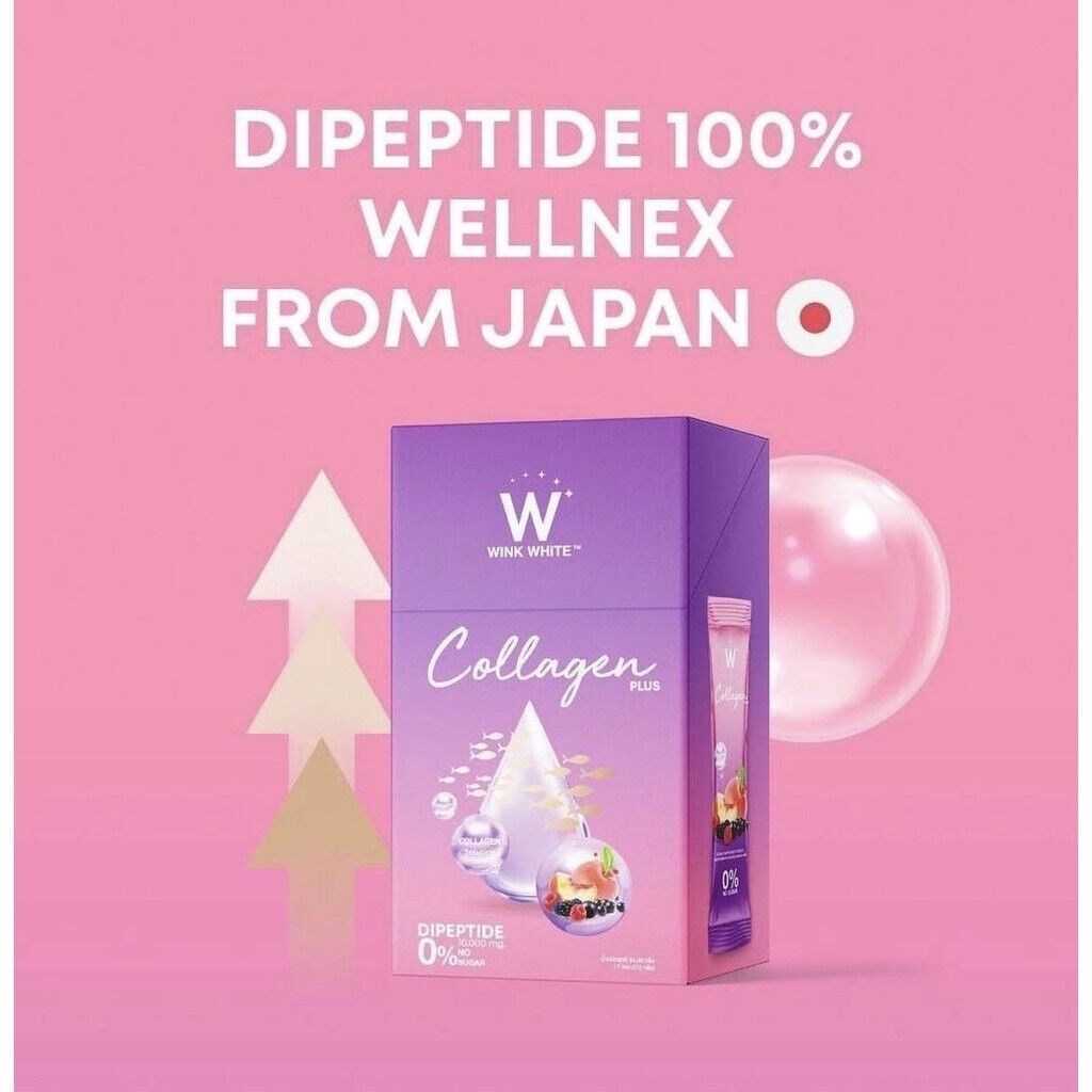 11x Wink White W Collagen Plus Powder Drink Brightening Anti-aging Radiant Skin