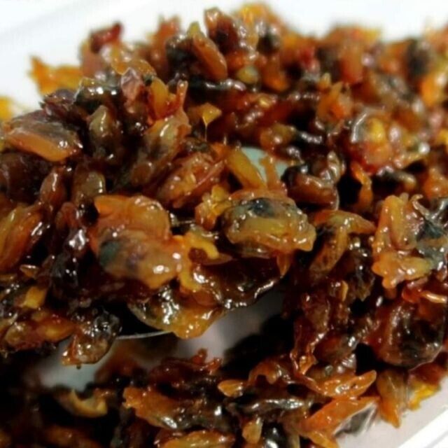 6X 40 g. Fried Baby Clams with Chilli Thai Food MRE Rice Snack Seafood Halal