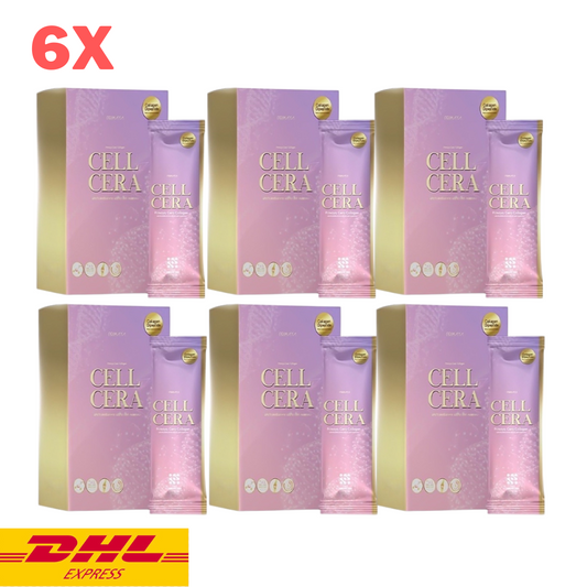 6x Primaya Cell Cera Collagen Powder Drink from Fish Nourish Skin Brightening