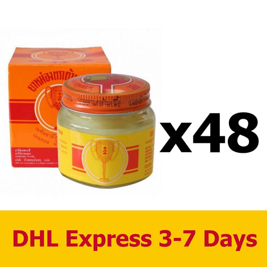 48x50g Essence Golden Cup Balm Thai Genuine Aroma Relax Natural Massage Lotions