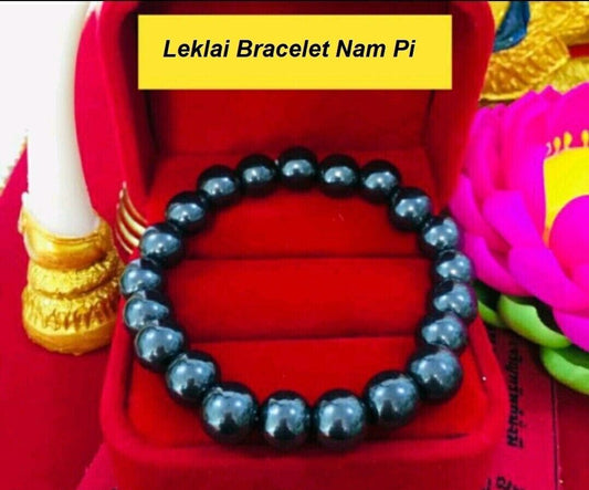 Leklai Amulets Magic Stone Bracelet Thai Talisman Evil Eye Protection Money Luck