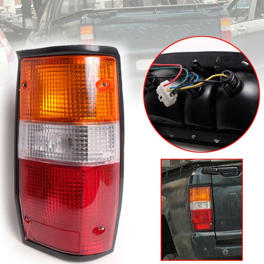 Mitsubishi L200 Dodge Ram Clot Mighty Max Strada Tail Light Lamp Black Rim Right