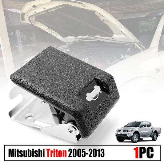 Lever Hood Latch Handle Release Black For Mitsubishi Triton L200 KA KB 2005-2014